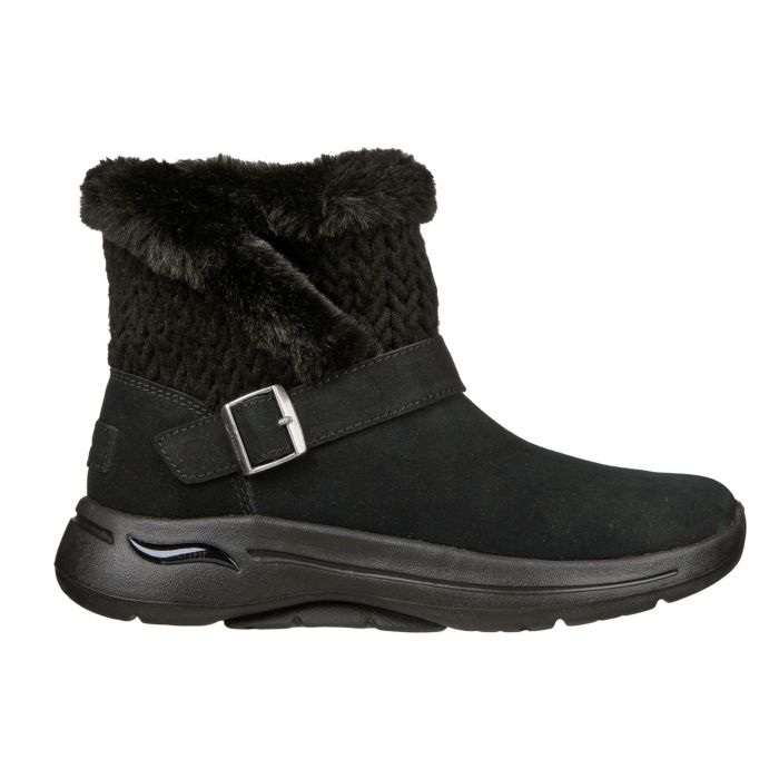 Image of Skechers Schlupfstiefel aus Veloursleder schwarz, 39 bei Lehner Versand Schweiz