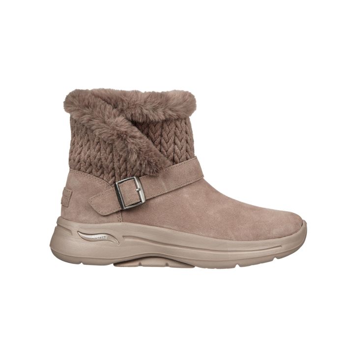 Image of Skechers Schlupfstiefel aus Veloursleder taupe, 40 bei Lehner Versand Schweiz