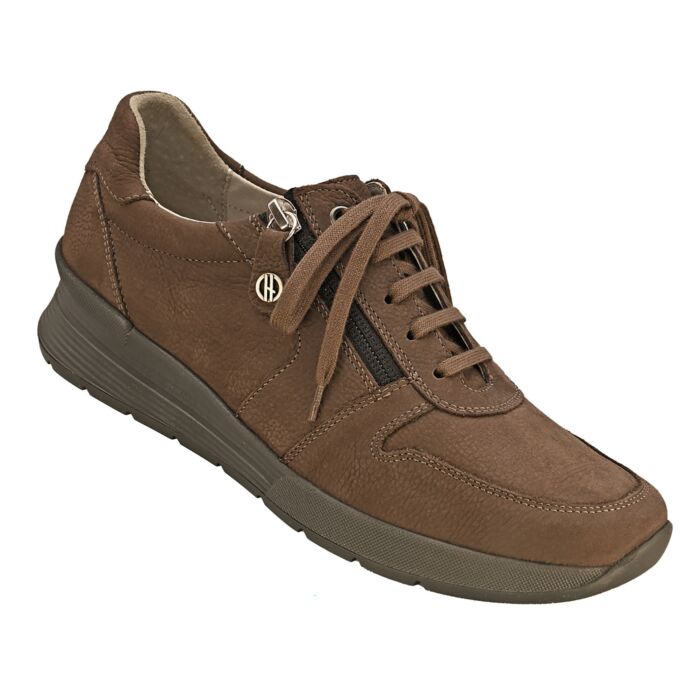 Hickersberger Sneaker aus weichem Veloursleder braun