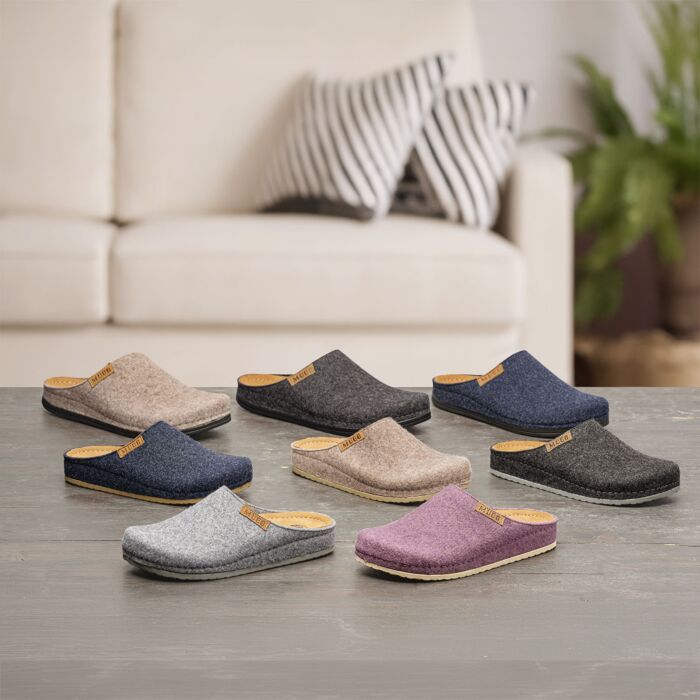 Pantoufle MUBB pour dames en véritable feutre de laine