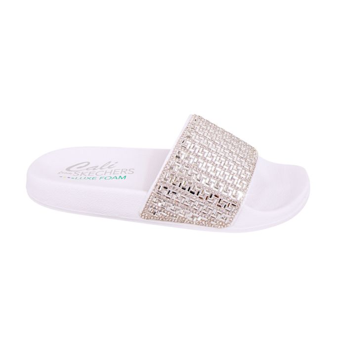 Image of Skechers Slide für Damen weiss, 40 bei Lehner Versand Schweiz