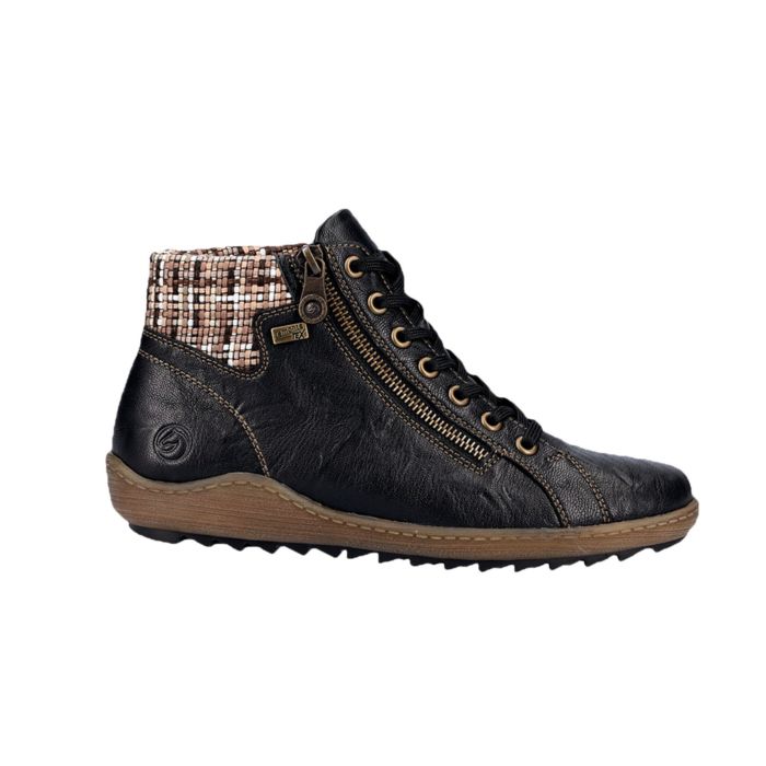 Image of Remonte Kurzstiefelette aus Softmaterial mit Strickkragen schwarz, 39 bei Lehner Versand Schweiz