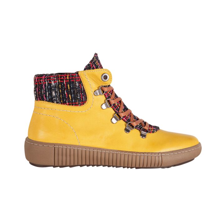 Bottine Gemini à lacer en cuir aniline souple