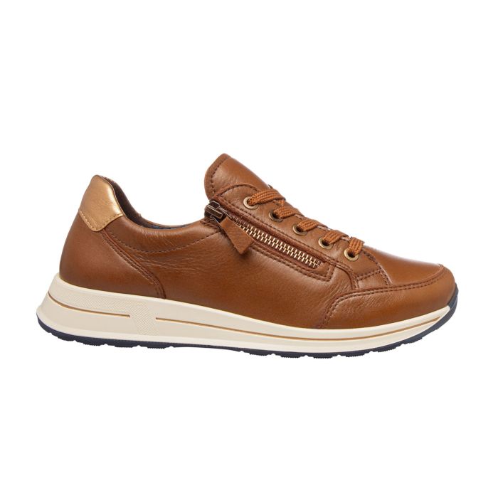 Image of Ara Sneaker für Damen aus weichem Glattleder camel bei Lehner Versand Schweiz
