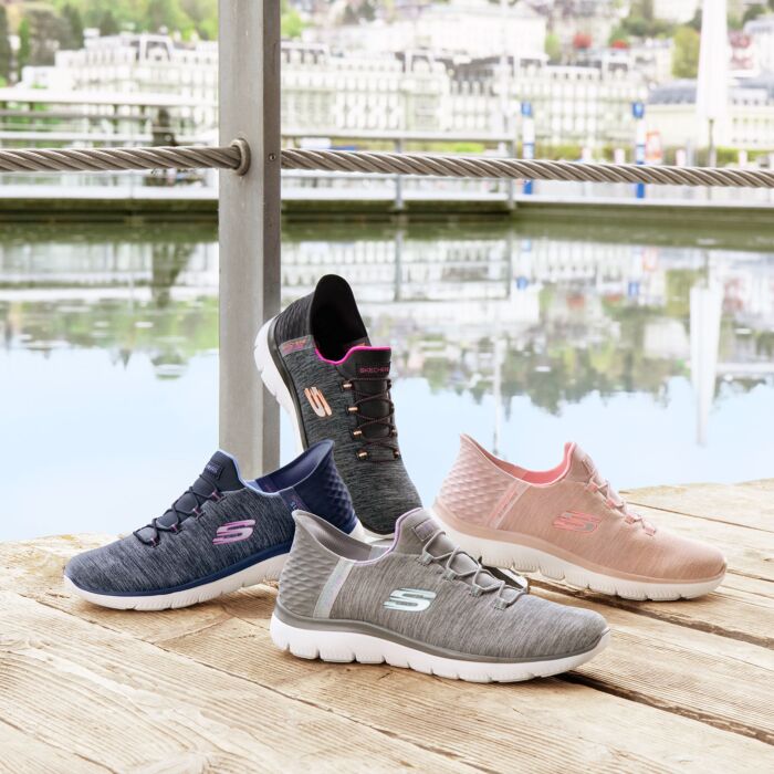 Chaussure Slip Ins pour dames avec bandes élastiques