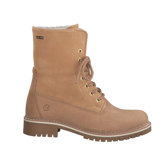 Image of Tamaris Schnürstiefel aus Leder camel bei Lehner Versand Schweiz
