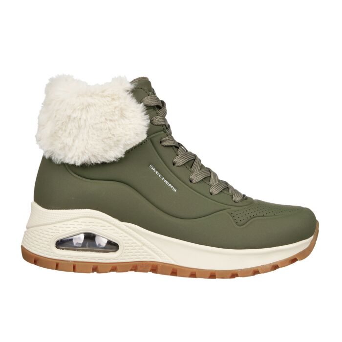 Skecher Street Uno - Stand on Air Schnürstiefel für Damen olive
