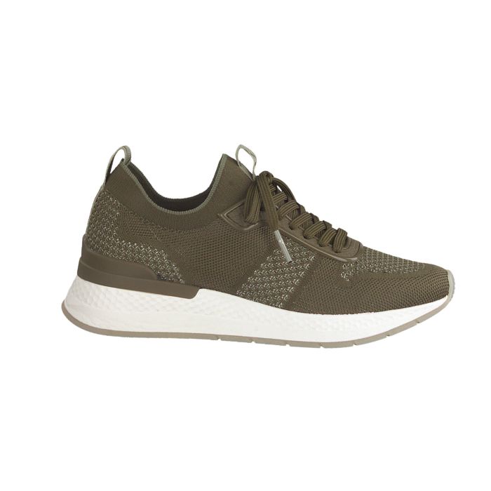 Image of Tamaris Sneaker aus atmungsaktivem, elastischem Textil olive, 38 bei Lehner Versand Schweiz