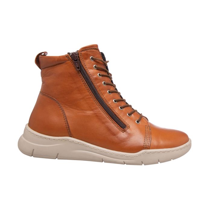 Image of Gemini Schnürstiefelette Damen aus Nappaleder camel, 38 bei Lehner Versand Schweiz