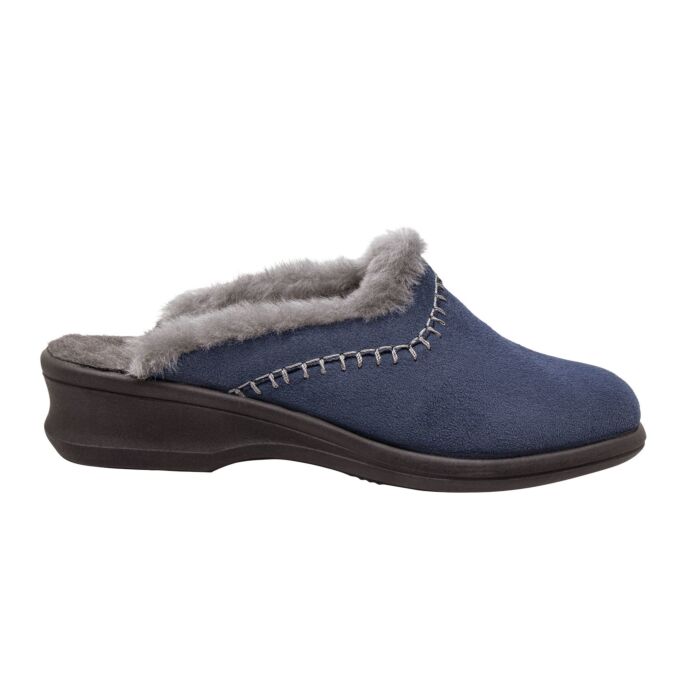 Pantoufle Rohde avec doublure en mouton retourné pour dames