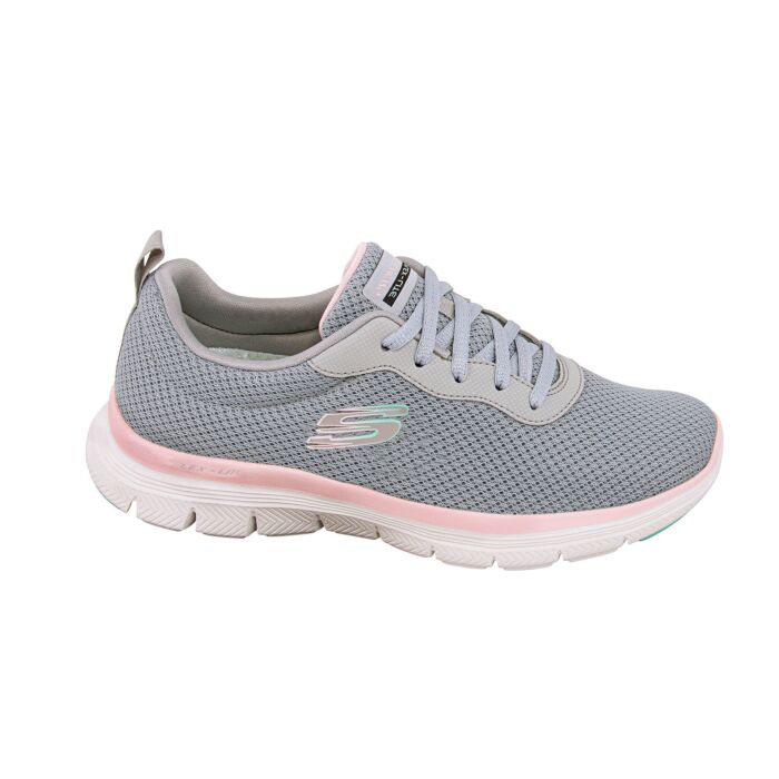 Skechers Flex Appeal 4.0 Schnürschuh für Damen grau