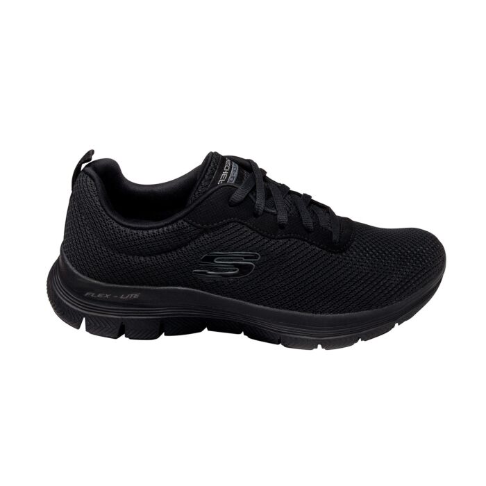 Skechers Flex Appeal 4.0 Schnürschuh für Damen schwarz