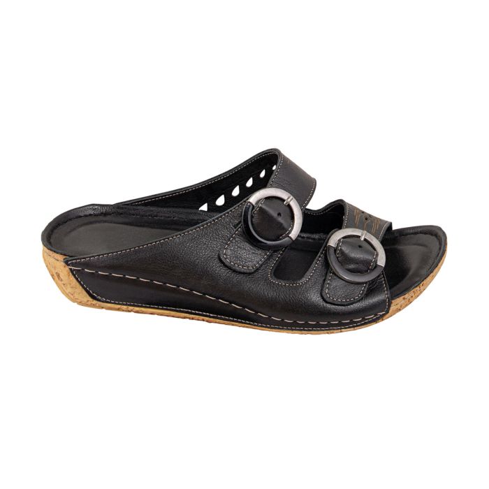 Image of Gemini Pantolette aus Anilinleder für Damen schwarz, 39 bei Lehner Versand Schweiz