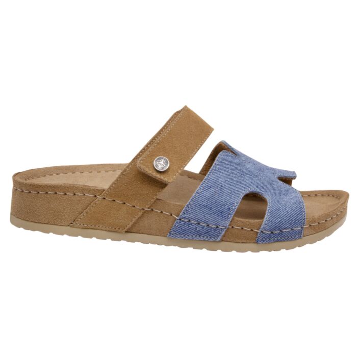 MUBB Pantolette aus Veloursleder für Damen