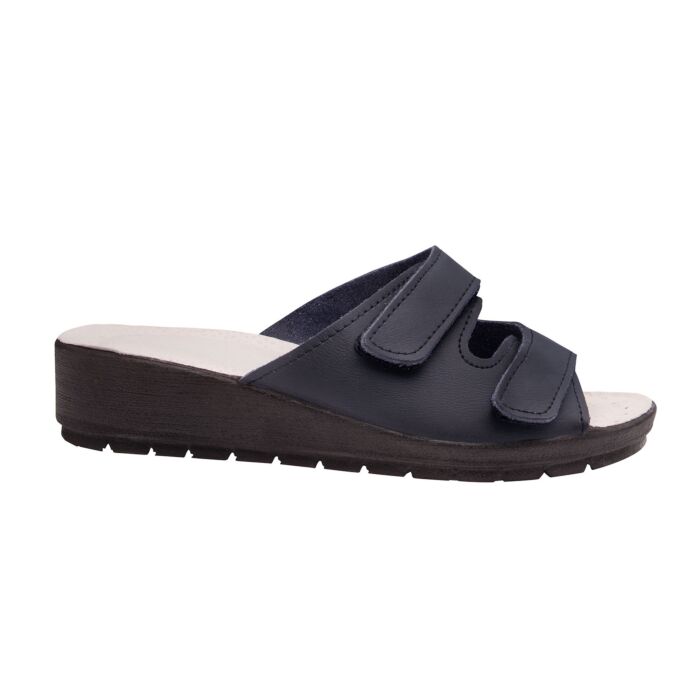 Mules pour femmes en cuir nubuck, semelle antidérapante
