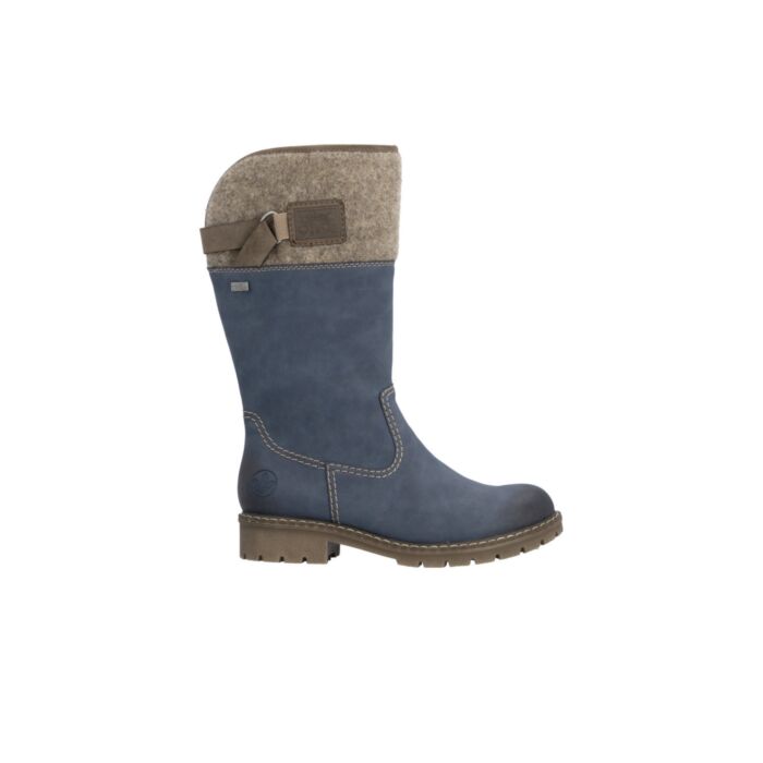 Rieker Allwetterstiefel für Damen aus Softmaterial blau