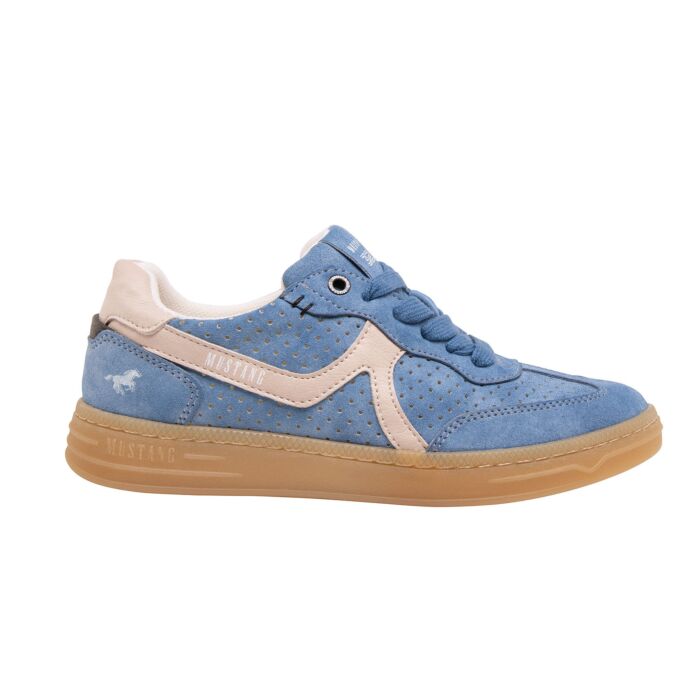 Mustang Retro-Sneaker für Damen himmelblau