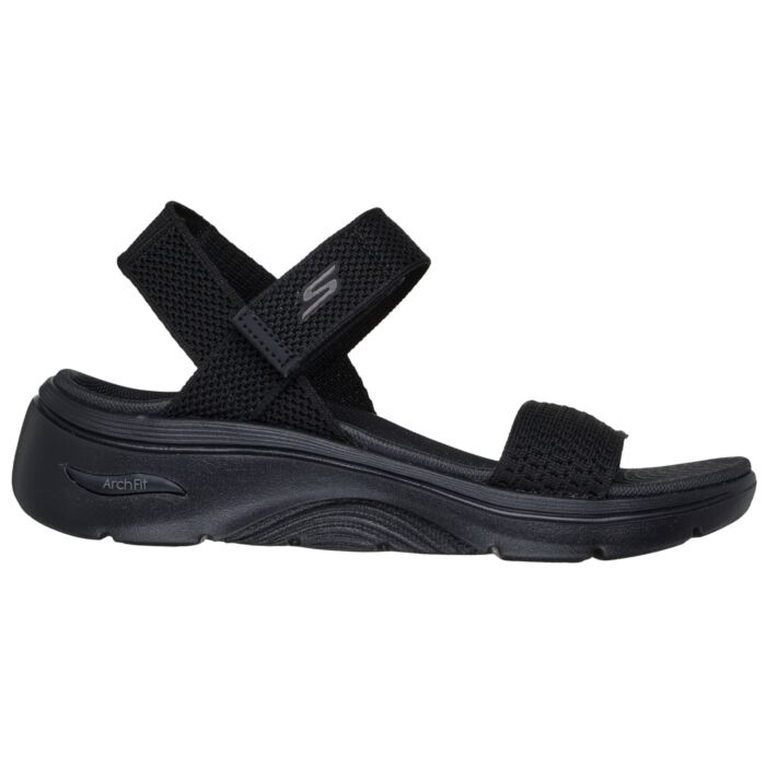Skechers go walk Sandale für Damen schwarz