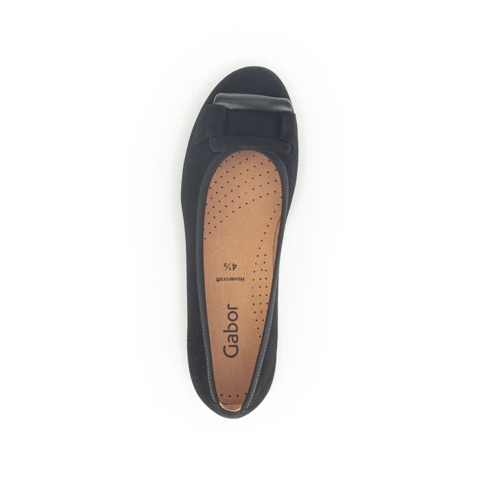 Ballerine GABOR en cuir velours et cuir nappa