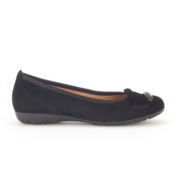 Ballerine GABOR en cuir velours et cuir nappa
