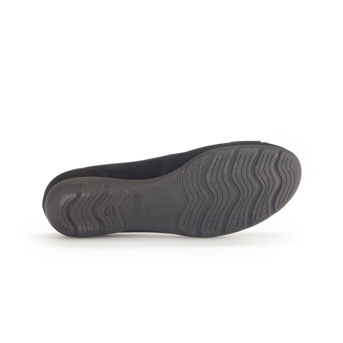 Ballerine GABOR en cuir velours et cuir nappa