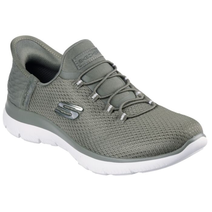Skechers Slip INS Schlupfschuh für Damen olive