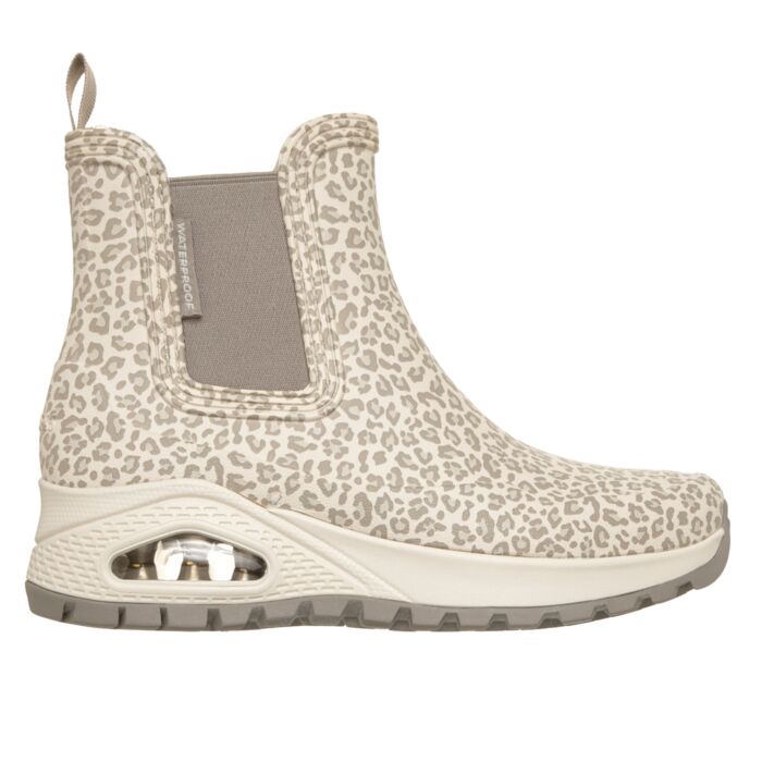 Wasserdichter Skechers UNO Rugged Gummibootie für Damen leopard
