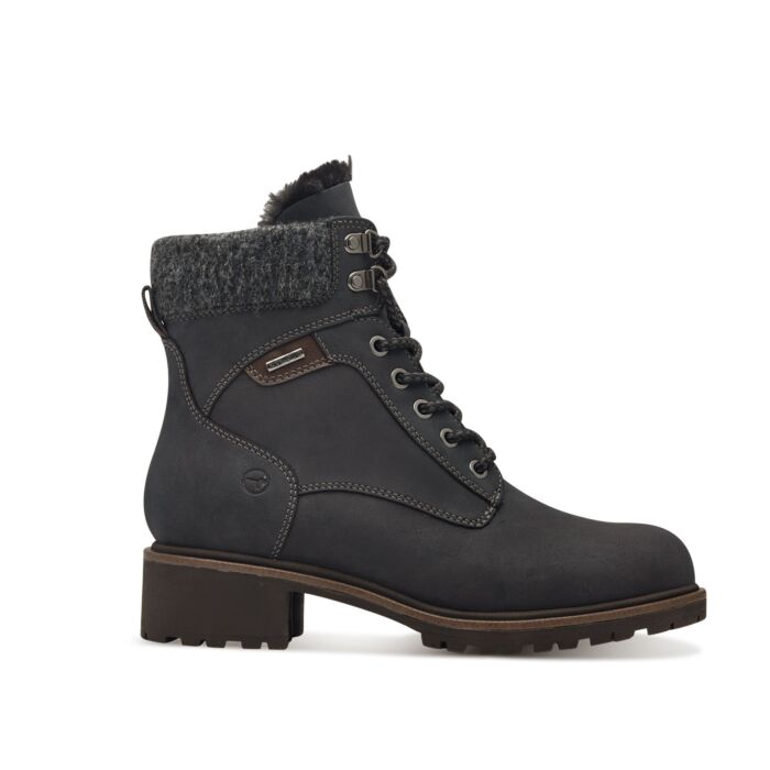 Botte à lacer TAMARIS en textile, pour dames
