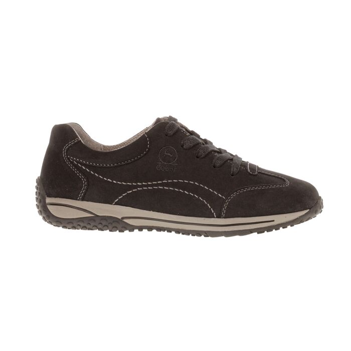 Gabor Sneaker für Damen aus weichem Nubukleder schwarz