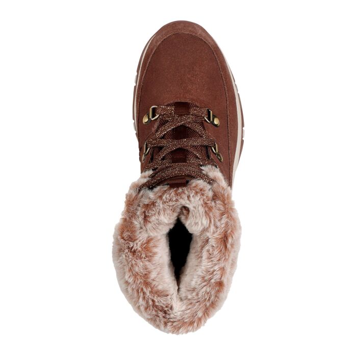 Botte à lacer SKECHERS pour dames en matière genre velours