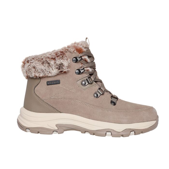 Botte à lacer SKECHERS pour dames en matière genre velours
