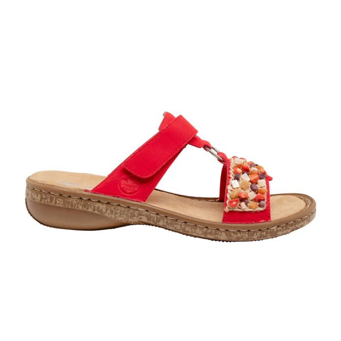 Rieker Pantolette für Damen rot