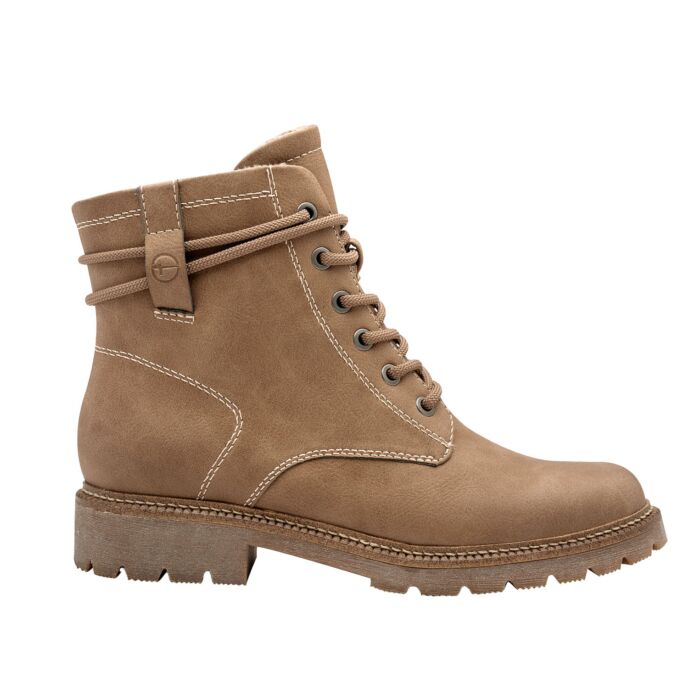 Tamaris Schnürstiefel taupe