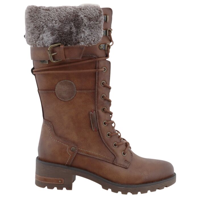 Mustang Stiefel aus pflegeleichtem Softmaterial braun