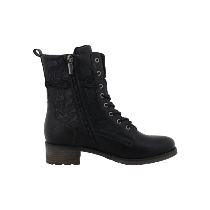 Modische MUSTANG Schnürstiefelette aus pflegeleichtem Softmaterial-Mix