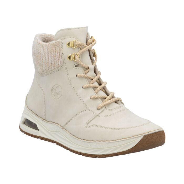 Rieker Schnürstiefelette für Damen offwhite