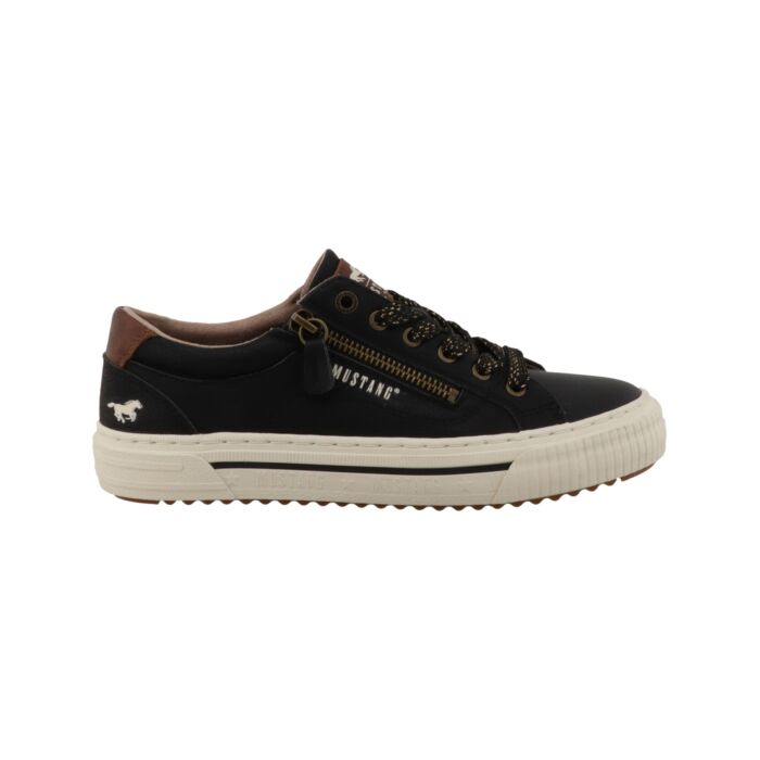 Mustang Sneaker aus weichem Softmaterial schwarz