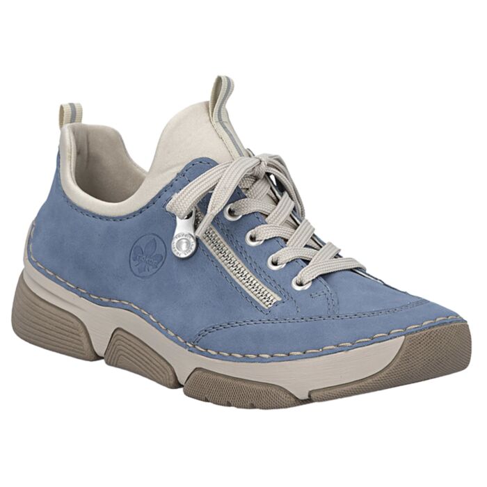 Rieker Schnürschuh jeansblau
