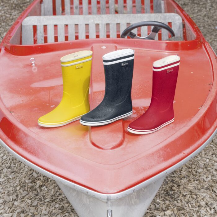 Bottes en caoutchouc AIGLE au look rétro