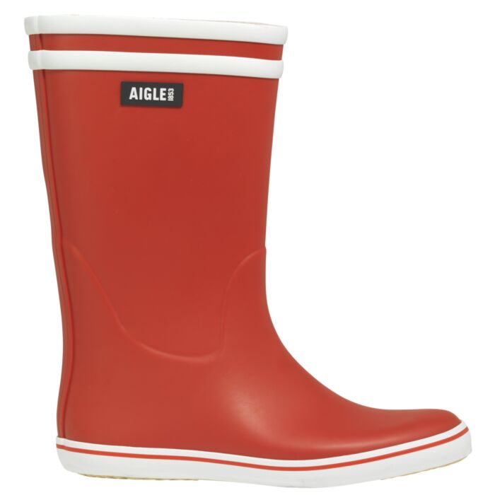 Aigle Gummistiefel im Retro-Look rot