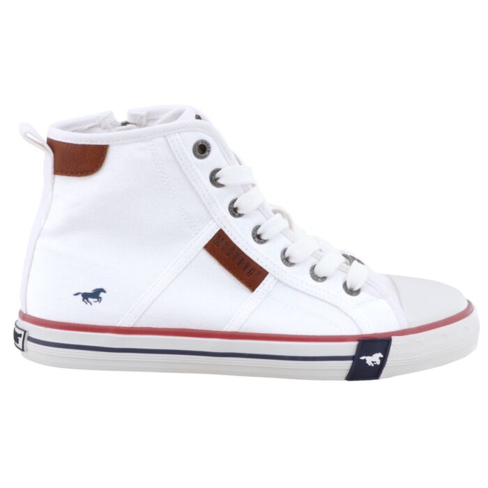 Mustang Sneaker Mid für Damen weiss