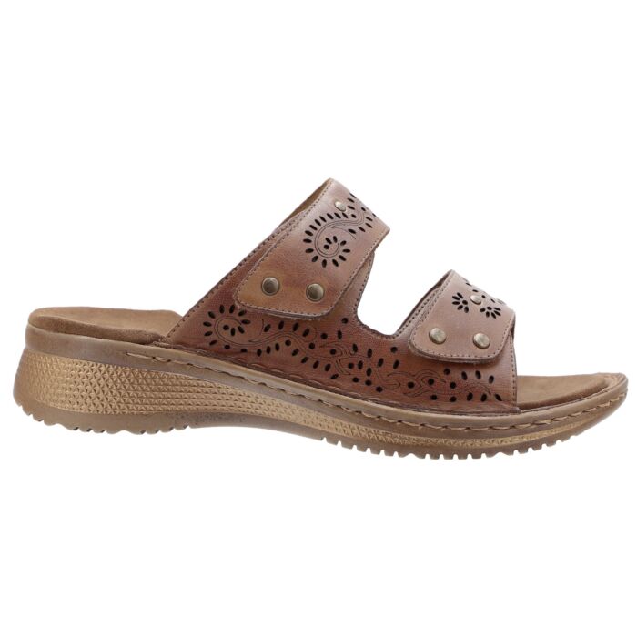 ARA Pantolette aus weichem Glattleder braun