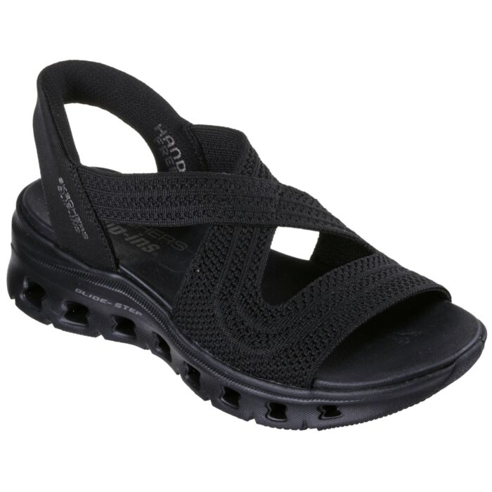 Skechers Glide Step Sandalette für Damen schwarz