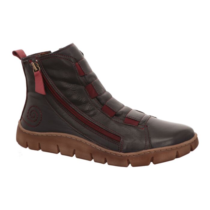 Gemini Kurzstiefelette aus handschuhweichem Anilinleder blau