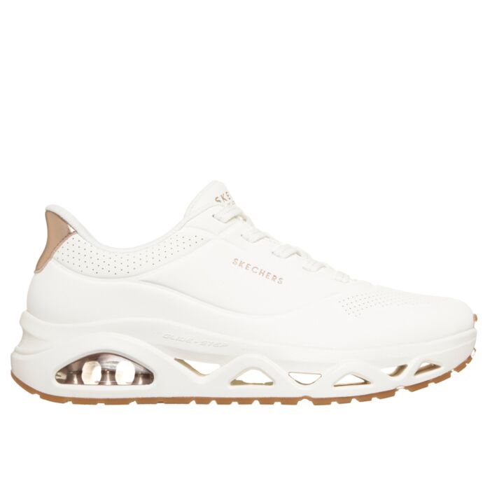 Skechers Slip INS Glide Step UNO Sneaker für Damen weiss