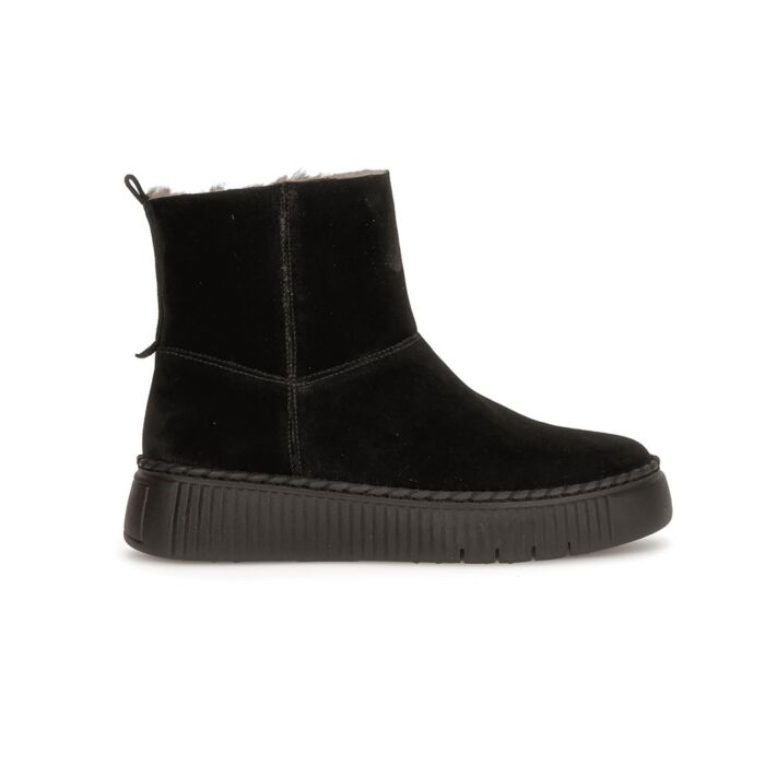 Gabor Bootie aus samtweichem Veloursleder schwarz