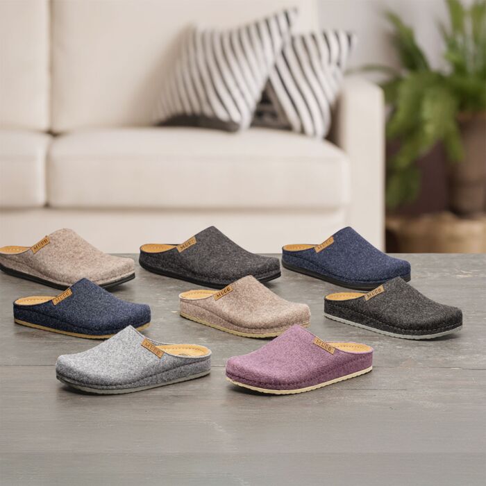 Pantoufle MUBB pour hommes en véritable feutre de laine