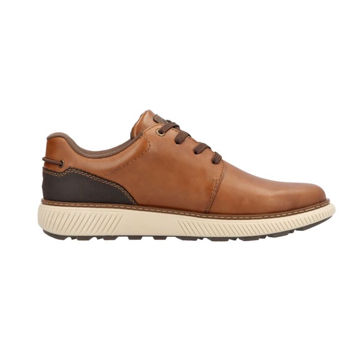 Chaussure RIEKER à lacer pour hommes en cuir lisse