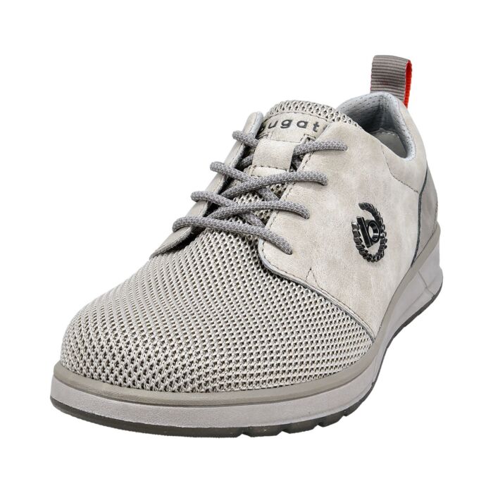 Chaussure à lacer Bugatti en Mesh respirant gris