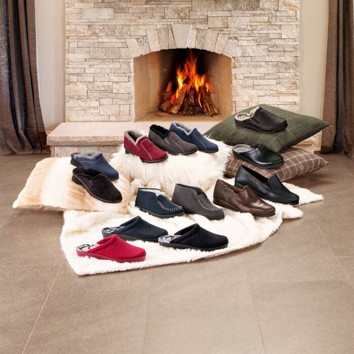 Pantoufle Rohde en cuir pour hommes